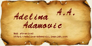 Adelina Adamović vizit kartica